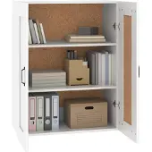 vidaXL Hangkast 69,5x32,5x90 cm wit