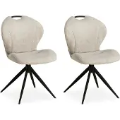 MX Sofa Eetkamer stoel River - Natural (set van 2 stuks)