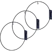 Lumiz Solar Lampion 3PACK Metalen Wandcirkel - 31 cm