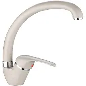 Kuchinox INGA Keukenkraan - Standaardmodel met F-uitloop - Beige Graniet