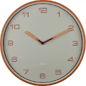 Karlsson - Wandklok Lined Numbers Oranje