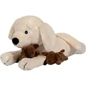 By ASTRUP Knuffels - Hondje m. Puppy's - - OneSize - Knuffels