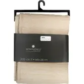 Atmosphera bedsprei / deken / plaid - beige - katoen - 220 x 160 cm - geknoopt
