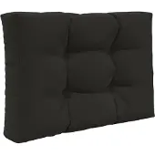 vidaXL Buitenbankkussen Polyester Zwart 60 x 60 cm