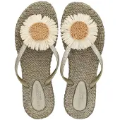 Ilse jacobsen Sandaal 'Cheerful16F' camel / platina / wit