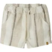 Lil´ Atelier Broek donkerbruin / taupe / wit