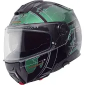 Schuberth C5 Globe Mat Zwart Groen Systeemhelm Maat 3XL