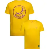 La Sportiva - Climbing On The Moon - T-shirt M, geel