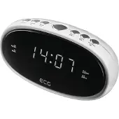 Ecg RB 010 Wit | Radio-wekker | Klok / Wekker | Wekken via radio / wekker | Timer voor automatisch uitschakelen | Wit |