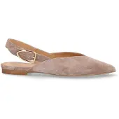 Manfield Taupe suède slingbacks | Maat 40