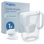 Brita Style Essential Waterfilterkan 2.4L - Wit - incl. 1 Maxtra Pro Waterfilte