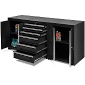 Datona Werkplaatskasten set PRO XL - Zwart - Zwart