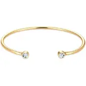 Elli - Armband - Dames Armring Geo Minimal met kristallen in 925 sterling zilver - Dames