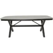 Lesli Living Davos tuintafel - Eettafel - Deens ovaal 200x100 cm - antraciet
