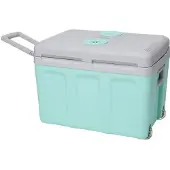 Incasa 40L thermoelectric cooler - 12/220V power supply - Green - Ideal for summer in the car