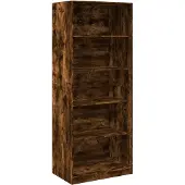 vidaXL Kledingkast 80x50x200 cm bewerkt hout gerookt eikenkleurig