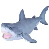 Sonstige Verlage Knuffel Witte Haai Junior 50 Cm Pluche Grijs