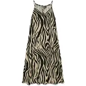 Vero Moda Zomerjurk 'VMJesmilo' greige / zwart
