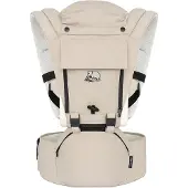 Deryan Pack Ergonomische draagzak - Babydrager + Opbergvakjes - Zand