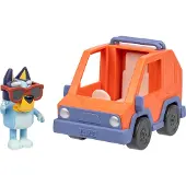 Sarcia.eu Bluey Set met 4WD autofiguren, figuren voor kinderen, beweegbare onderdelen 3+