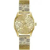 GUESS Analoog horloge 'Calla' goud