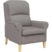 vidaXL Fauteuil Taupe Stof