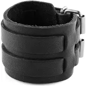 Lucleon Gladius | Zwarte Gesp Armband van Volnerf Buffelleer