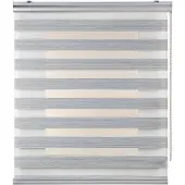 STORESDECO - Premium Duo rolgrodijn aluminium afwerking Grijs, 160x250 cm