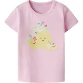 Name it Shirt 'NBFFITRUZ' geel / lichtgroen / lichtroze