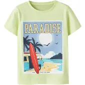 Name it Shirt lichtbeige / aqua / pasteelgeel / pastelgroen