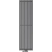 LuxeBath Badkamer radiator middenaansluiting 480x1800 antraciet met muuraansluitset