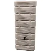 Homesaver Delta 320L regenton – Taupe – Muurtank – Inclusief kraan & vulautomaat – Ruimtebesparend