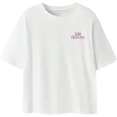 Name it KIDS T-shirt met backprint wit Meisjes Katoen Ronde hals Backprint - maat 122/128
