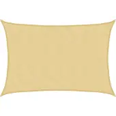 vidaXL Zonnezeil 4x3 m 100% polyester oxford zandkleurig
