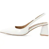 Bianco Biamaralyn Gesculptureerde Hak Slingbacks Wit 38