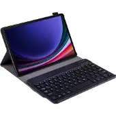Just in Case Tablet Hoes met Toetsenbord geschikt voor Samsung Galaxy Tab S9 / S9 FE / S10 FE / S10 Lite - QWERTY Bluetooth Keyboard Case - Zwart