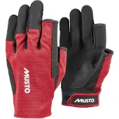 Musto Essential zeilhandschoenen gesloten vinger rood, maat L