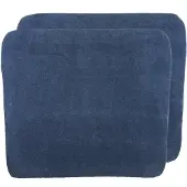 Meyco Baby Uni Aankleedkussenhoes - 2-pack - Badstof - Indigo - 85x75cm