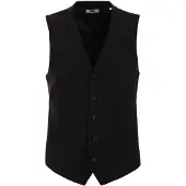 Fundamentals - Heren slim fit gilet - Slim Fit - Zwart - Maat: 56