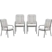 Garden Impressions Venice tuinstoelen set van 4 stapelbaar