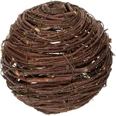 Viana Wijnrankbol, naturel bruin, voor decoratie, Ø14cm H14cm