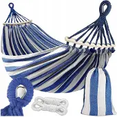 Krumad Tweepersoonshangmat XXL met Houten Spreid - Comfortabel en sterk