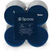 Spaas Geurkaars Essential Collection Soft Sunrise Blauw 10 Uur D 6 H 2,1 Cm 8 Stuks