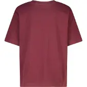 America Today T-shirt donkerrood Meisjes Katoen Ronde hals Effen - maat 146/152