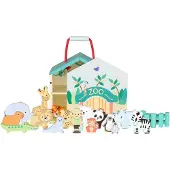 Orange Houten Play set Zoo