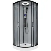 Novoterm Orion complete douchecabine met massagejets zwart