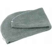 Zwoltex Sauna Turban - 100% Egyptische Katoen met Knop - Grijs