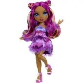 Rainbow High Be Dazzling-modepoppen - Noémie Violette (paars) met bedazzle-tool en glinsterende strass-steentjes