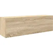 vidaXL Badkamerwandkast 100x25x30 cm bewerkt hout sonoma eikenkleurig