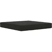vidaXL Buitenbankkussen Polyester Zwart 80 x 43 x 10 cm